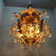 Italian Tole Murano Glass Chandelier 1960’s 
