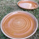 6 Sarreguemines flat plates in vintage stoneware 1970.