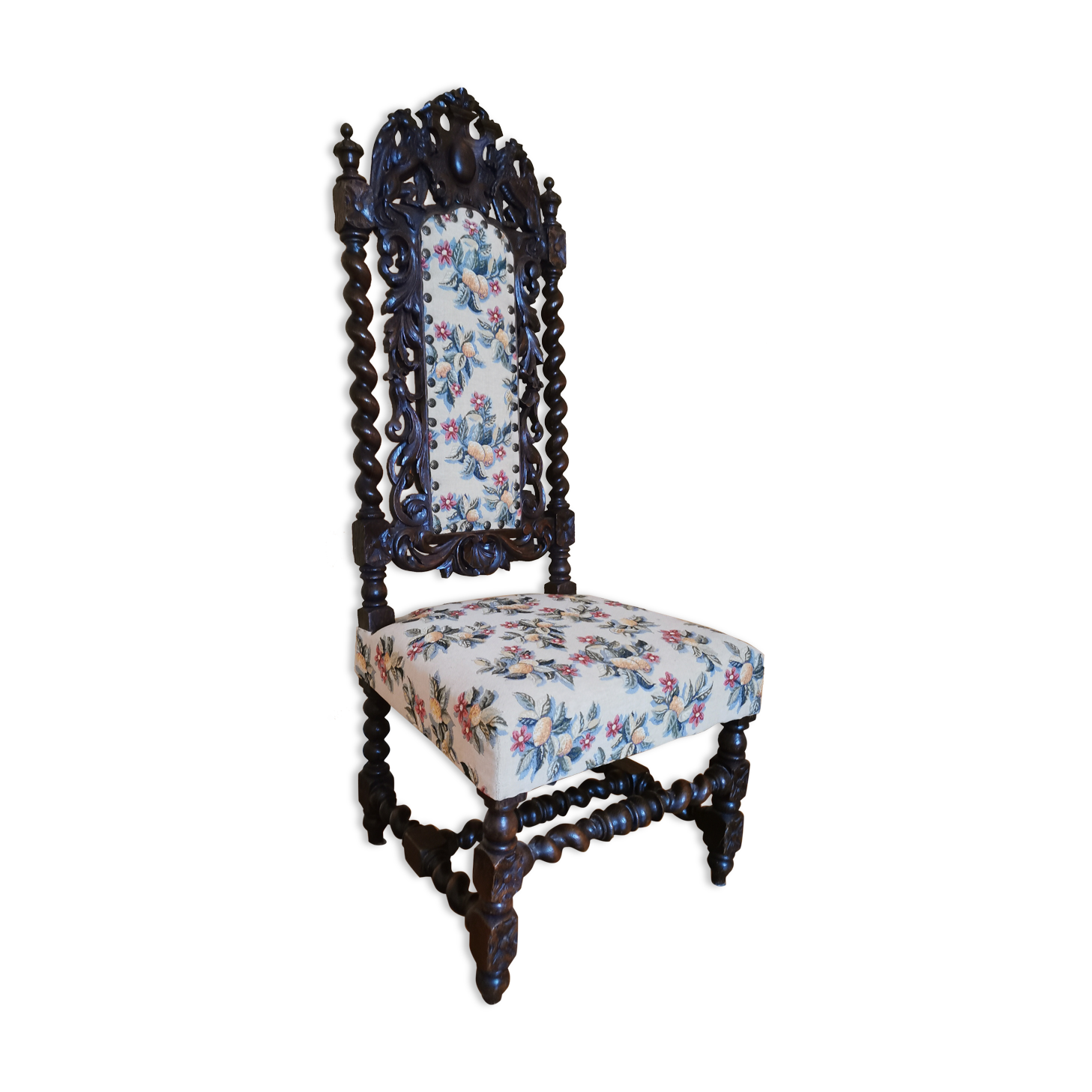 Chaise de nourrice style Louis XIII