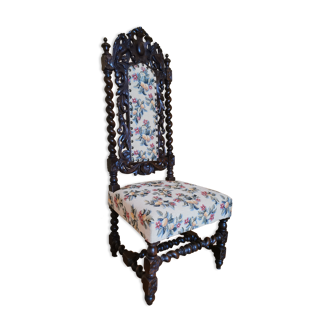 Chaise de nourrice style Louis XIII