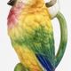 Pair of vintage ceramic cockatoo parrots – 40 cm