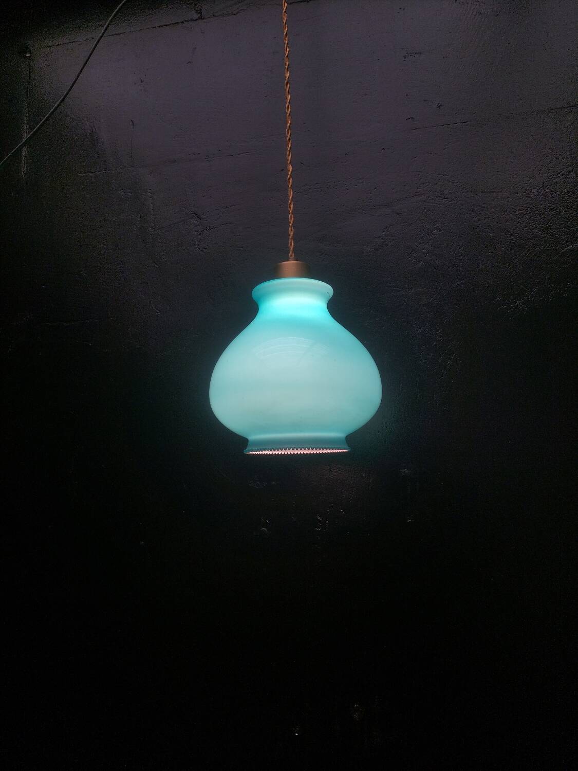 Blue glass pendant