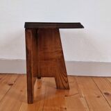 Bedside table or end of sofa Italian brutalism wood
