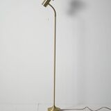 Lampadaire doré scandinave, années 60