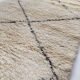 Moroccan Berber carpet Beni Ouarain with black diamonds 285x82cm