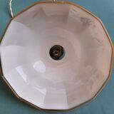 Suspension in pink opaline painted art deco