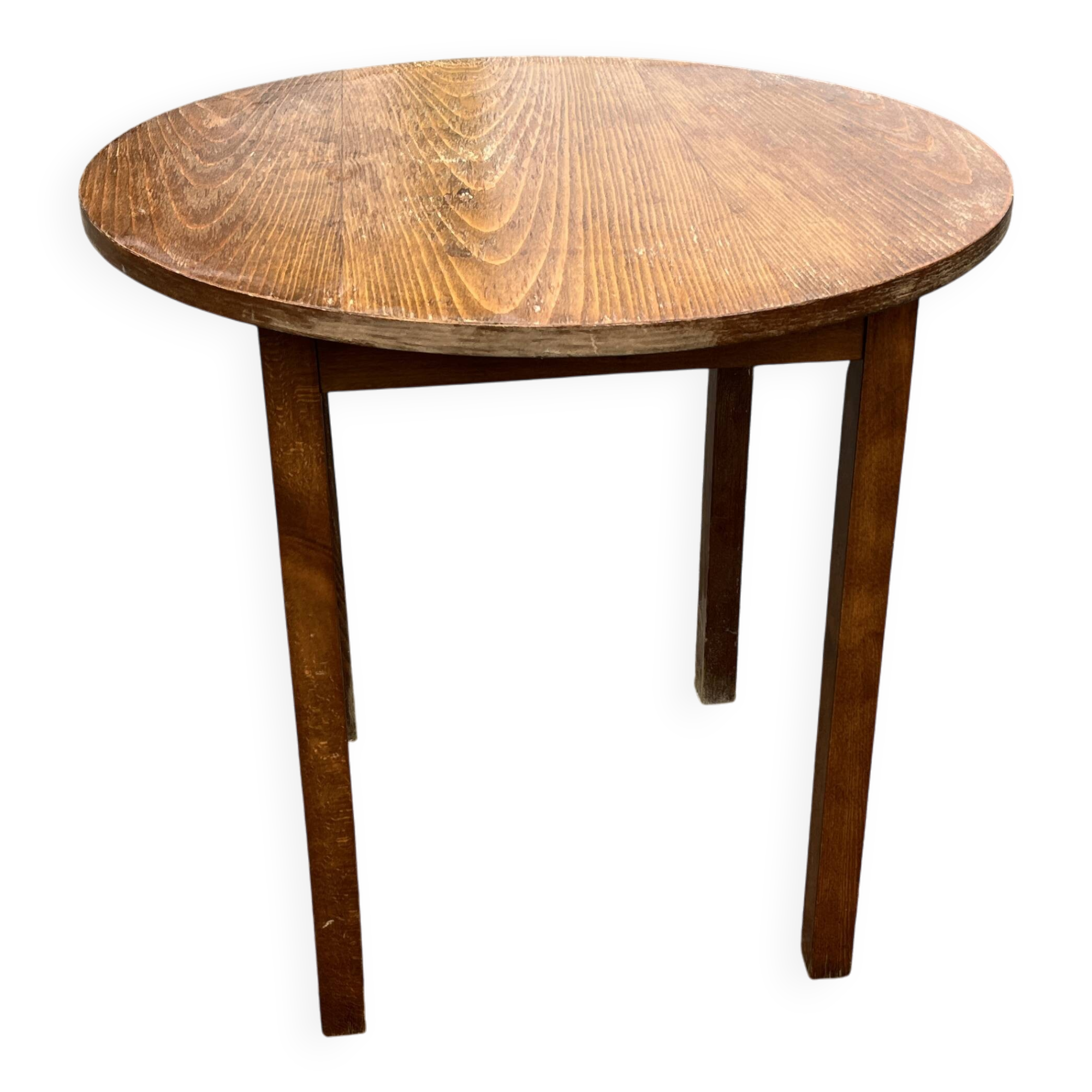 Vintage wooden round table