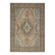Tapis en laine persan fait main vintage des années 1970, orange, 276x386.