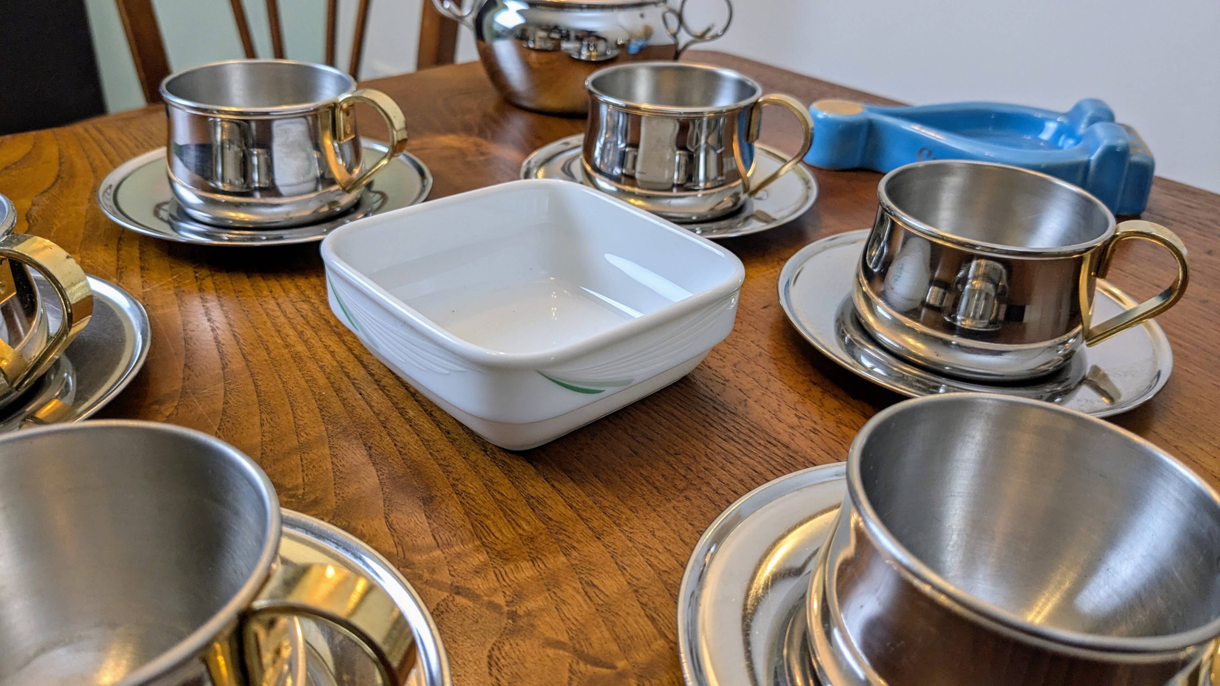 Set of 5 vintage bowls from Eva Air in porcelain from Noritake Japan