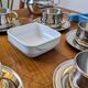 Set of 5 vintage bowls from Eva Air in porcelain from Noritake Japan
