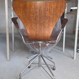 Arne Jacobsen 3217 rosewood desk chair Fritz Hansen