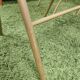 Lot of 4 folding chairs striped fabrics and green metal year 60