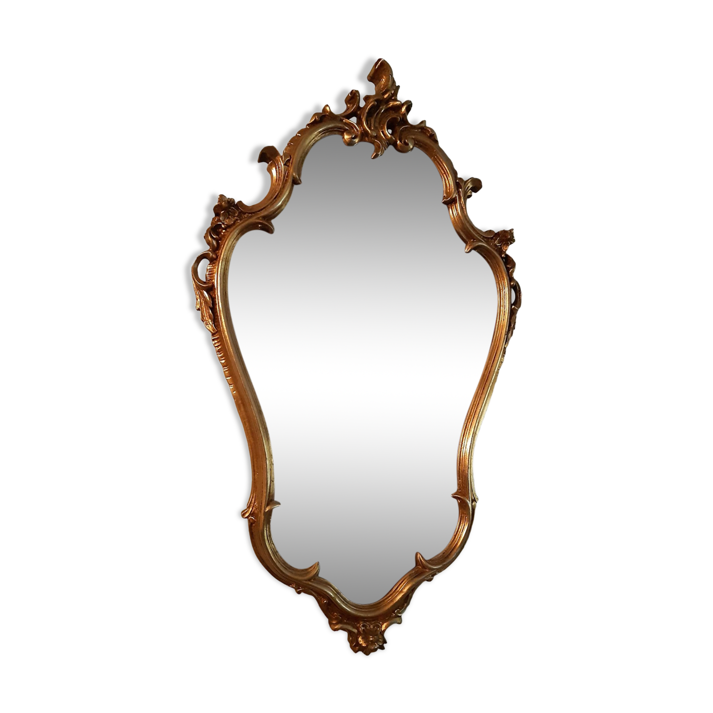 Miroir en bois doré 82x50cm