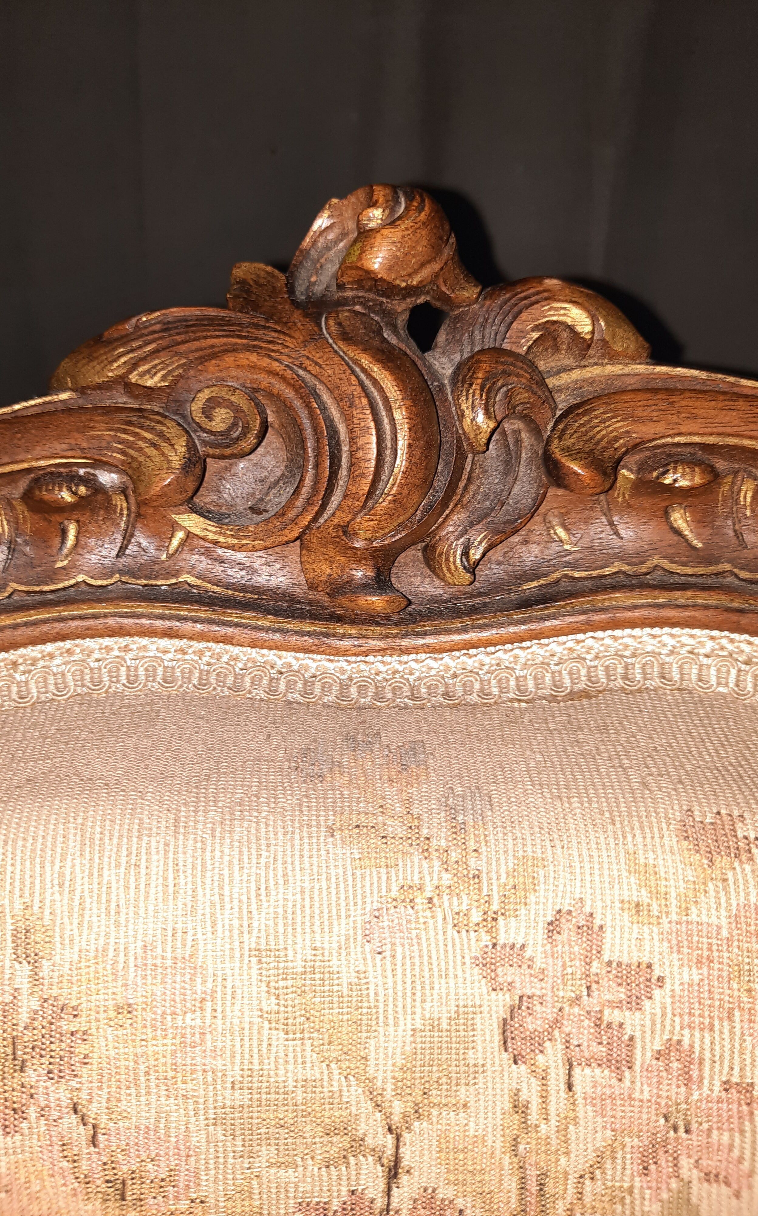 Pair of Louis XV style armchairs