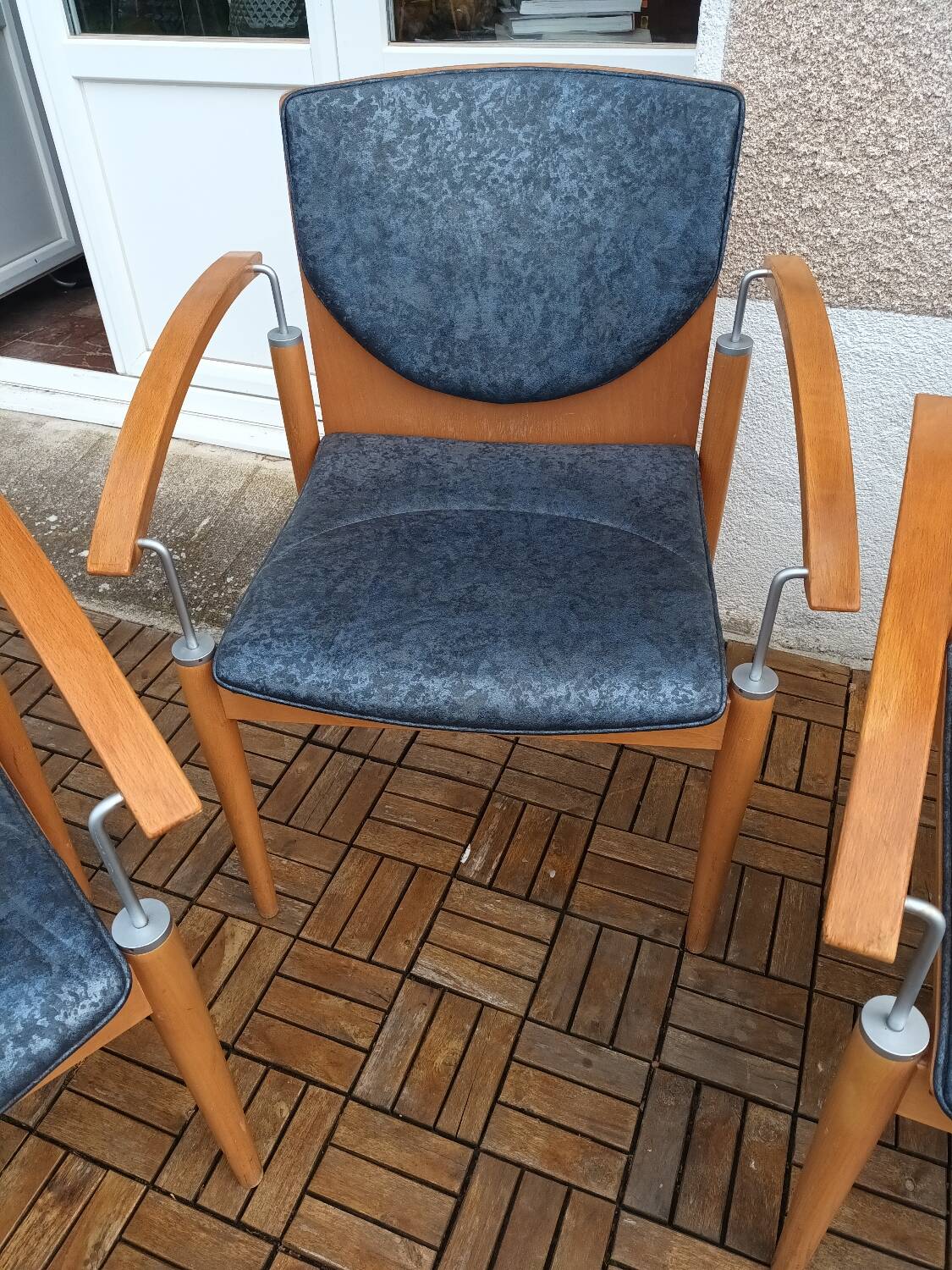 Set of four armchairs
