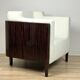 Fauteuil Art Déco "New York" – Placage en ébène de Macassar