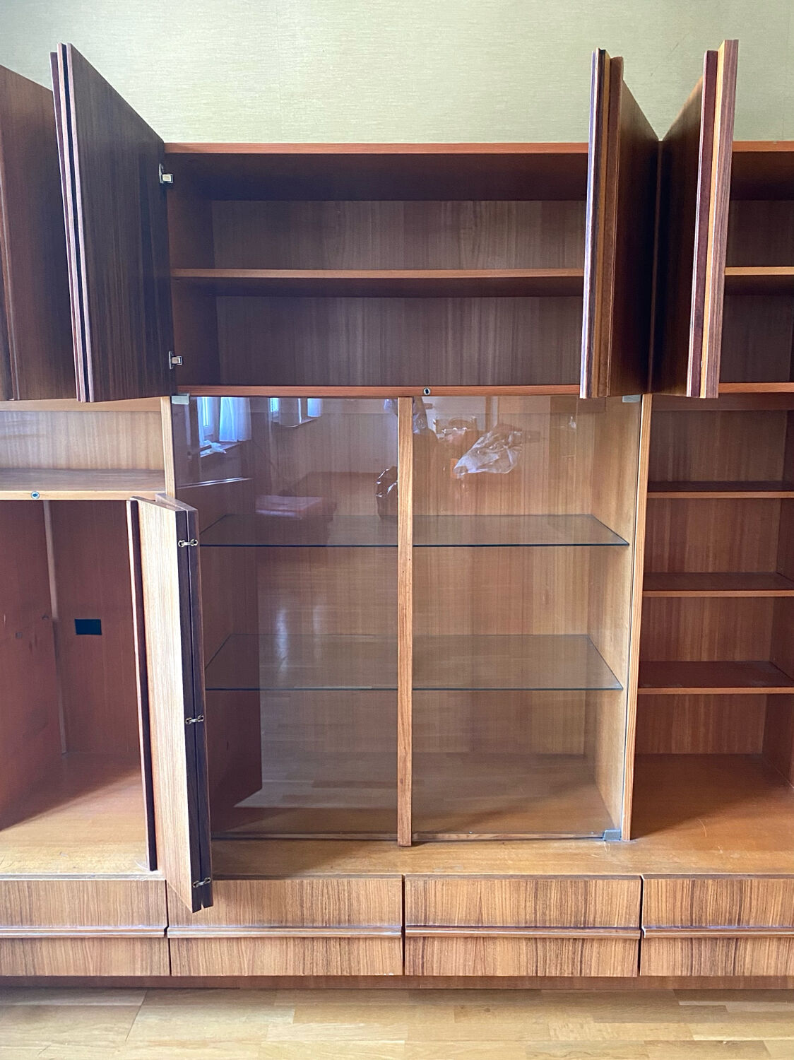 Wall unit / bookcase Italian Luigi Bartolini 1960