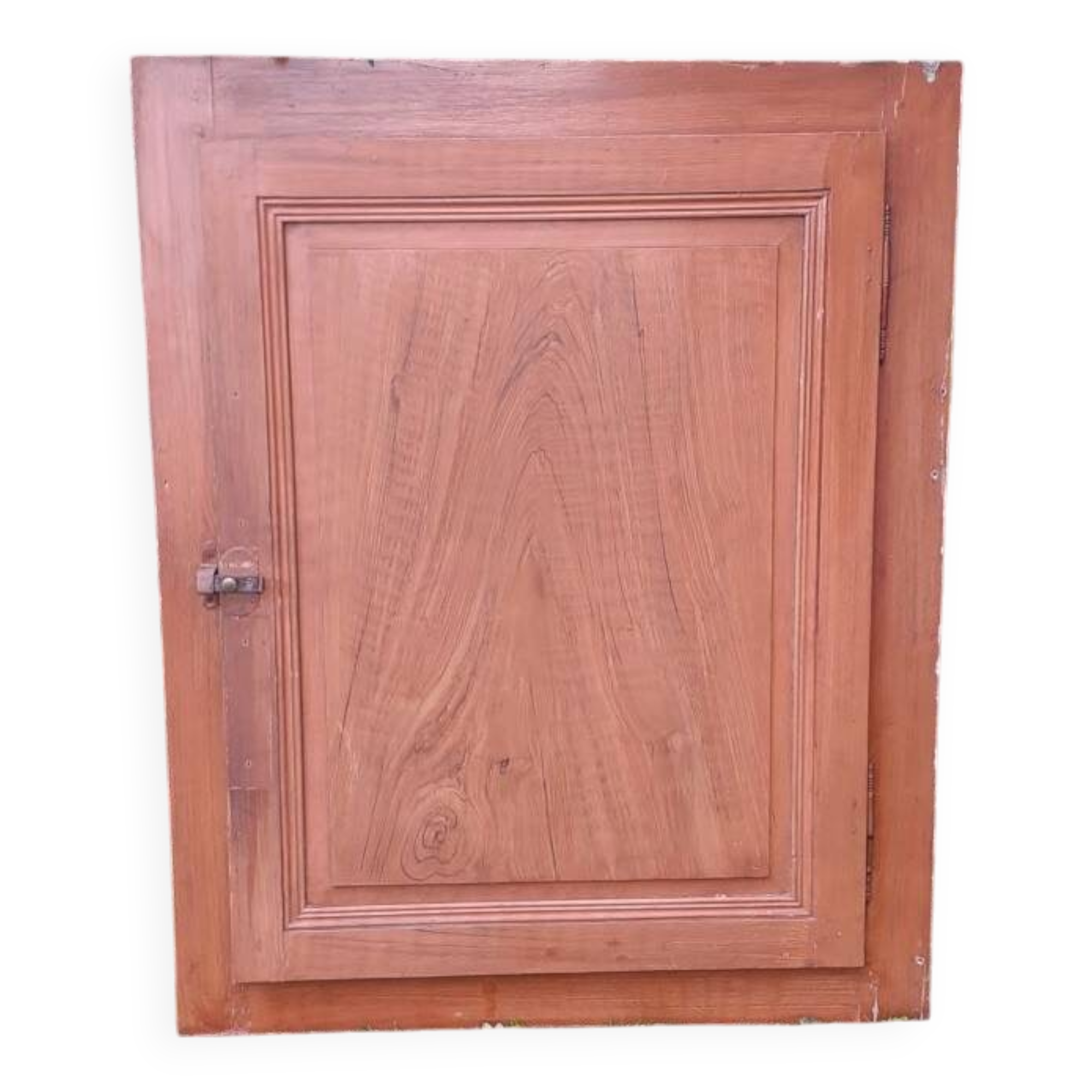 Cupboard door frame 121x97cm old wood paneled molded
