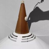 Scandinavian white metal pendant light