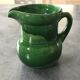 Pichet in vintage in terre cuite varnished shades of green