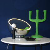 Chrome half-sphere lamp