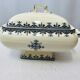 Soup tureen iron earthenware Clairefontaine