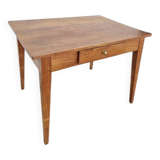 Antique rustic farmhouse table from the 1900s with one drawer - 1m