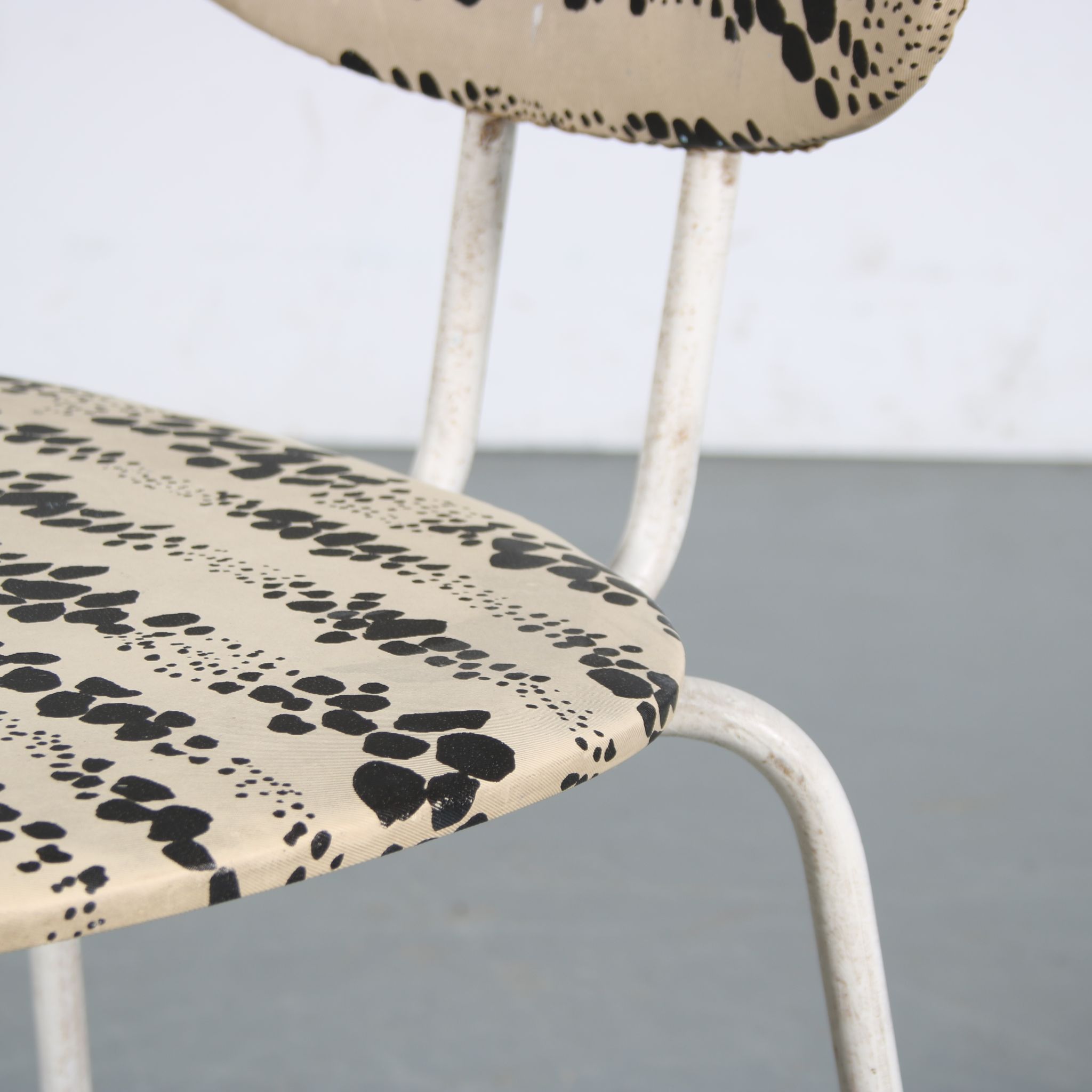 Pair of Willy van der Meeren side chairs for Tubax, Belgium, 1950