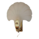 Frosted glass shell wall light, art deco style