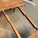 Oval art deco extendable dining table