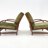 Pair of art deco adjustable armchairs 1930's
