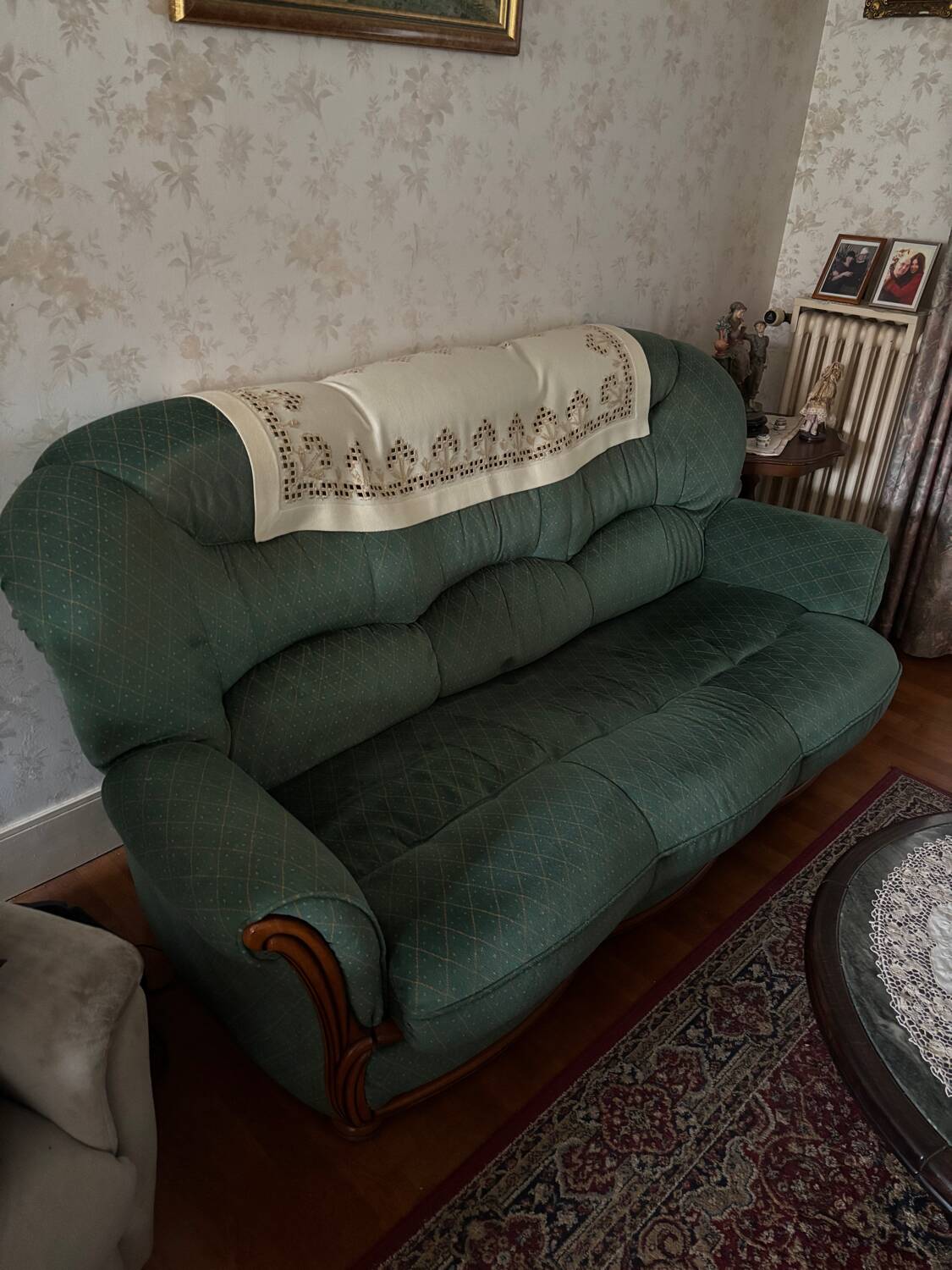 Convertible sofa with an armchair