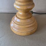 Old turned wood lamp