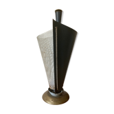 1950 umbrella stand, perforated sheet metal and brass