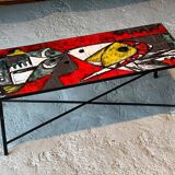 Janette and Georges Picard Ceramic Coffee Table Vallauris 1960