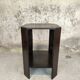 Vintage wooden pedestal table in art deco style