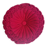 Round velvet cushion
