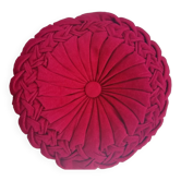 Coussin rond en velours
