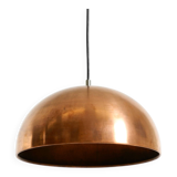 Original Italian Mid Century Modern copper dome pendant light