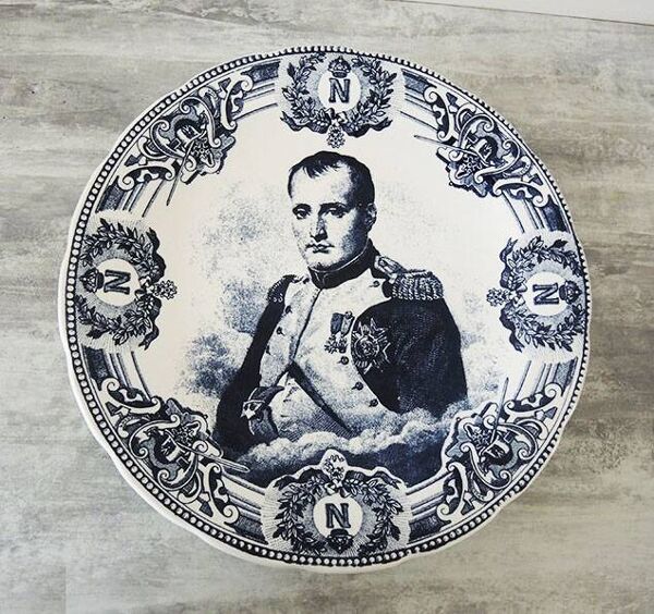 Ancien plat en faïence Napoléon Boch Frères Keramis
