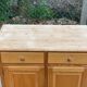 2-part solid wood buffet display cabinet kitchen storage cabinet 94cm