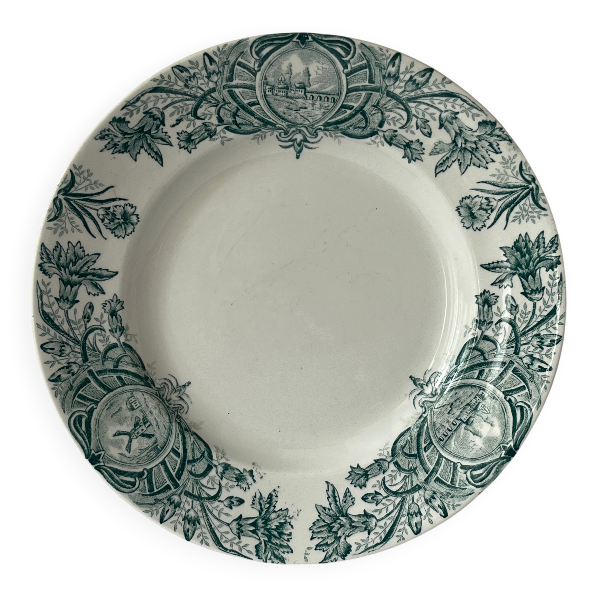 Assiette plate Terre de fer - A.Lebacqz & M. Bouchart
