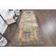 1970s Turkish Hand-Knotted Yellow Wool Runner Rug 111x341