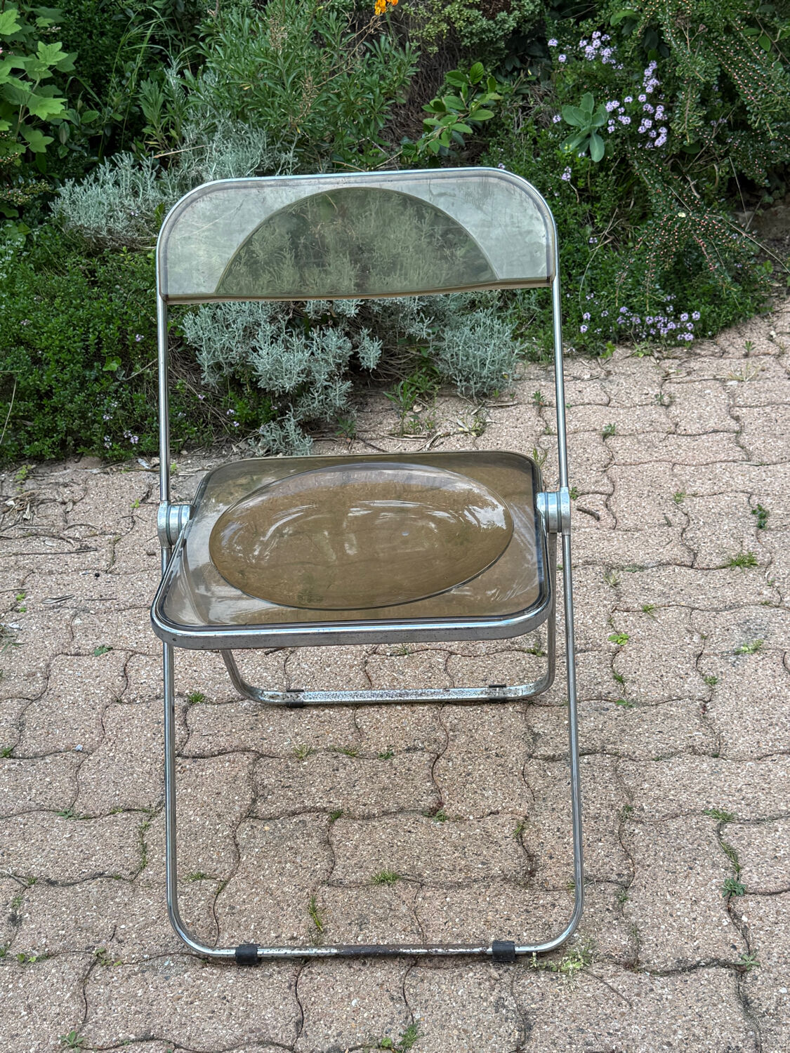 Vintage folding chair "plia" – giancarlo piretti, castelli 1969