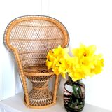 Emmanuelle armchair in doll rattan 48 cm