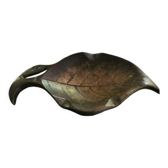 Brass ashtray leaf shape