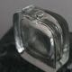 Solifleur Vase in Vintage Design Brutalist Glass 1970s