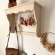 Antique wooden wall shelf