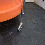 Orange rolling trolley from the 70s