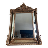 19th century mercury mirror with parecloses